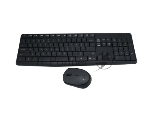 Комплект беспроводной клавиатура+мышь Logitech  MK235 Серый  (920-007949) РФ