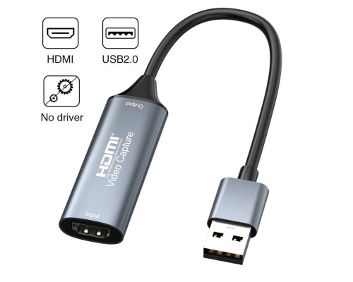[переходник] ORIENT C703HVC+, Кабель-адаптер HDMI -> USB2.0, устройство видеозахвата со звуком 1920x1080@60Hz, поддержка Windows/MacOS/Android, (33273)