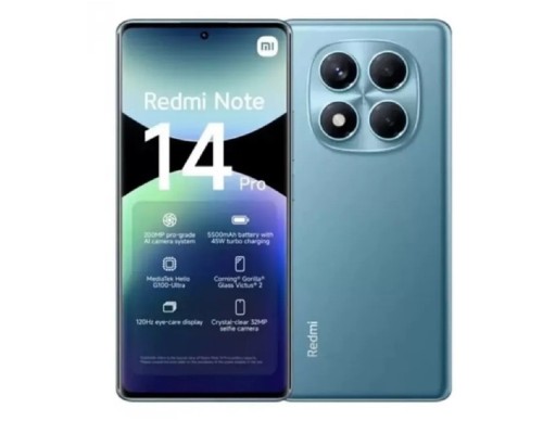 [Смартфон/акссесуар] Смартфон Xiaomi Redmi Note 14 Pro RU 12+512 Ocean Blue