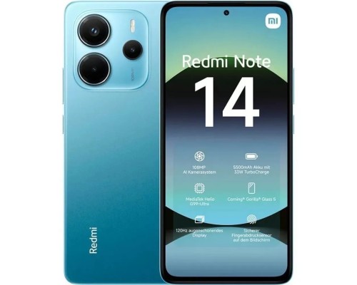 [Смартфон/акссесуар] Смартфон Xiaomi Redmi Note 14 RU 8+256 Ocean Blue