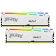 Оперативная память Kingston 32GB DDR5 6000MHz DIMM FURY Beast White RGB (2х16gb),CL40