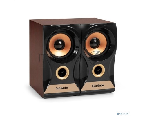 Акустическая система 2.0 ExeGate Maestro SPS-590 (Активная, питание 220В, 2х3Вт, 30-18000Гц, цвет темное дерево, Color Box)