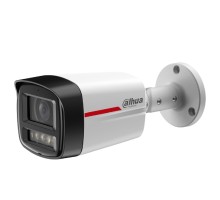 DAHUA DH-IPC-HFW2449TLP-S-LED-0360B-PRO Уличная цилиндрическая IP-видеокамера WizColor 4Мп, 1/1.8” CMOS, объектив 3.6мм, видеоаналитика, микрофон, LED 50м, IP67, металл