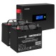 Комплект ИБП EX295994RUS + батарея 33Aч EX282974RUS 2шт (инвертор, синус, для котла, PF=1, настенный) ExeGate IdealSine SR-1500.LCD.2SH <1500VA/1500W, чистая синусоида, цветной LCD-дисплей, 2*Schuko, крепление настенное, Black> + батарея ExeGate DT 1233 
