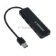 Разветвитель USB3.1 Gembird UHB-C415, 2хUSB, 2хType-C, с доп.питанием (порт Type-C), кабель USB 19см