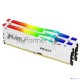 Оперативная память Kingston 64GB 5600MHz DDR5 CL36 DIMM (Kit of 2) FURY Beast White RGB EXPO KF556C36BWEAK2-64