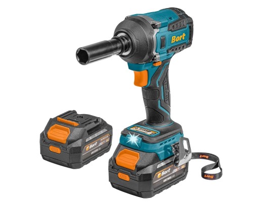 [Дрели, Шуруповерты, Гайковерты, Миксеры] Bort ГАЙКОВЕРТ АККУМУЛЯТОРНЫЙ BORT BSR-21U (2х4АЧ+ЗУ) [93418477] { 800 Нм, 0-2700 об/мин, акб Li-Ion, аккумуляторная система Makita 18V LXT 18 В, вес 1.4 кг }