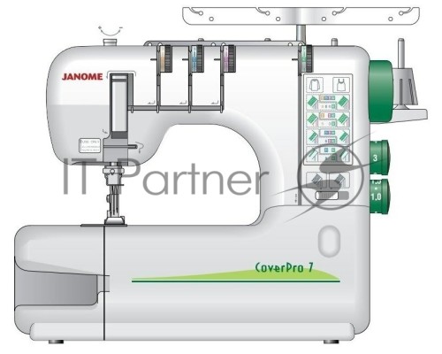 Распошивальная машина Janome CoverPro 7, белый