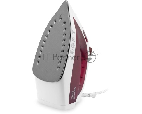 Утюг Maxwell MW-3006, 2400Вт, белый/бордовый