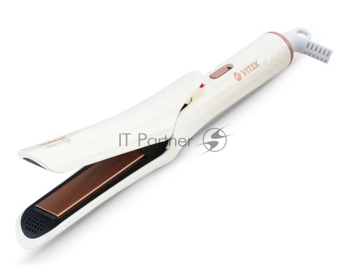 Выпрямитель Vitek VT-8406 25Вт белый макс.темп.:200С покрытие:керамико-турмалиновое