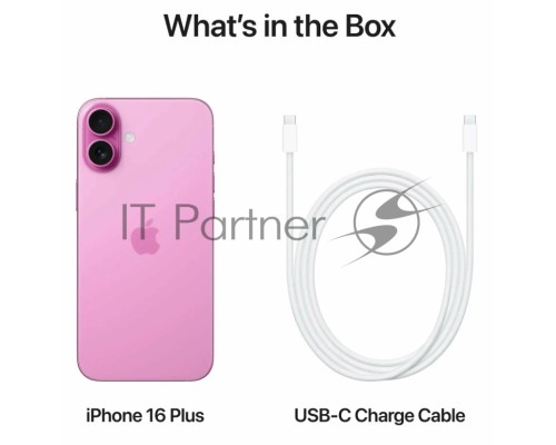 Смартфон Apple iPhone 16 Plus A3290 8Gb, 128Gb, Pink