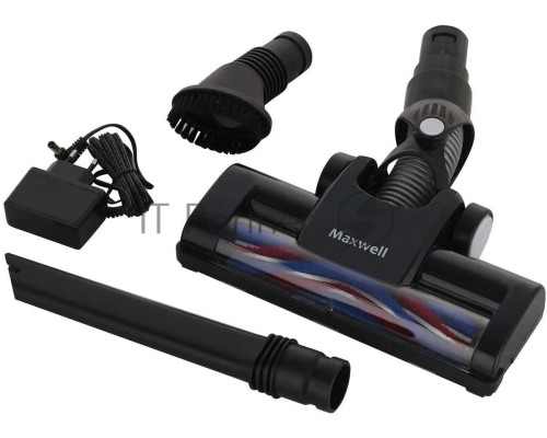 Пылесос вертикальный Maxwell MW-3247 черный, питание  от аккумулятора, 120 Вт, уборка сухая, пылесборник 0.4 л, работа от АКБ max 35 мин