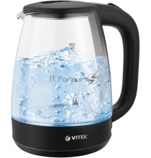 Чайник электрический Vitek VT-7004 1.8л. 1850Вт разноцветный корпус: стекло/пластик