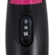 Фен Maxwell MW-2007, 1200Вт, черный/малиновый