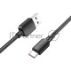 Кабель Hoco X96 Hyper 100W TYPE-C USB (m)-USB Type-C (m) 1м черный коробка