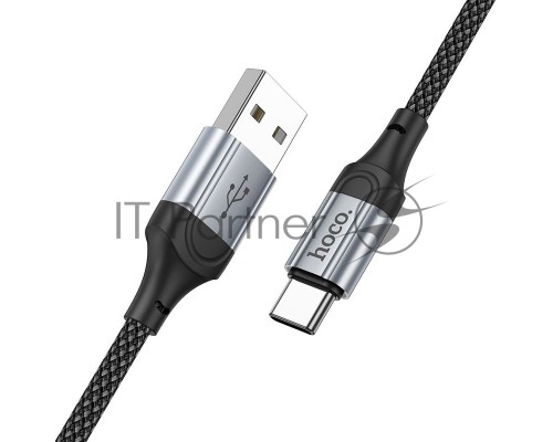 Кабель Hoco X102 Fresh Type-C USB (m)-USB Type-C (m) 1м черный коробка