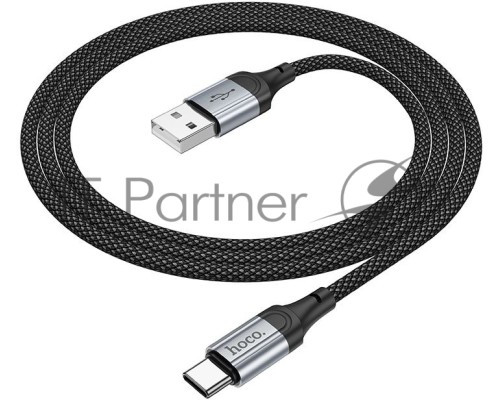 Кабель Hoco X102 Fresh Type-C USB (m)-USB Type-C (m) 1м черный коробка
