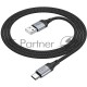 Кабель Hoco X102 Fresh Type-C USB (m)-USB Type-C (m) 1м черный коробка