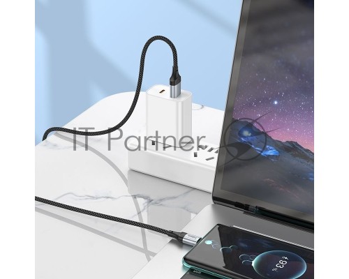 Кабель Hoco X102 Fresh Type-C USB (m)-USB Type-C (m) 1м черный коробка