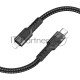 Кабель Hoco U110 iP PD USB Type-C (m)-Lightning (m) 1.2м черный коробка