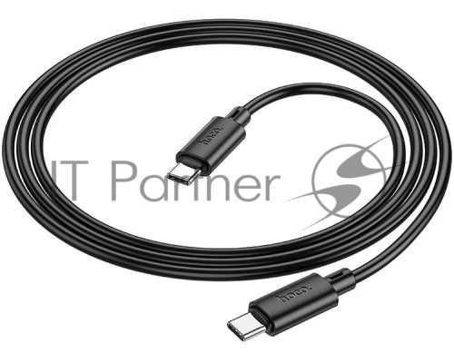 Кабель Hoco X88 Gratified 60W USB Type-C (m)-USB Type-C (m) 1м черный коробка