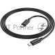 Кабель Hoco X88 Gratified 60W USB Type-C (m)-USB Type-C (m) 1м черный коробка
