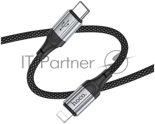 Кабель Hoco X102 Fresh iP USB Type-C (m)-Lightning (m) 1м черный коробка