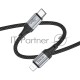 Кабель Hoco X102 Fresh iP USB Type-C (m)-Lightning (m) 1м черный коробка