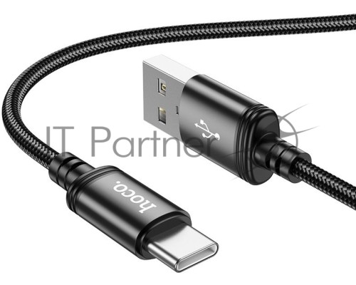 Кабель Hoco X89 Wind USB (m)-USB Type-C (m) 1м черный без упаковки