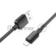 Кабель Hoco X96 Hyper iP USB (m)-Lightning (m) 1м черный коробка