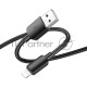 Кабель Hoco X96 Hyper iP USB (m)-Lightning (m) 1м черный коробка