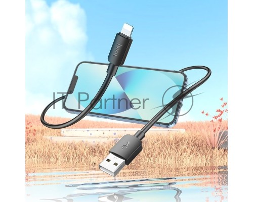 Кабель Hoco X96 Hyper iP USB (m)-Lightning (m) 1м черный коробка