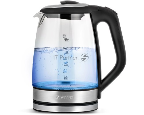 Чайник электрический Vitek VT-8800 2л. 2200Вт разноцветный корпус: стекло