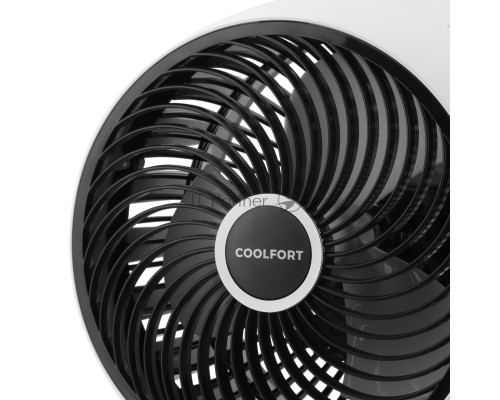 Вентилятор настольный Coolfort CF-2003 40Вт скоростей:3 ПДУ белый/черный