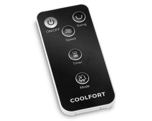 Вентилятор настольный Coolfort CF-2003 40Вт скоростей:3 ПДУ белый/черный