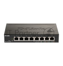 Коммутатор D-Link DGS-1100-08PV2/A3A (L2) 8x1Гбит/с 8PoE 64W настраиваемый