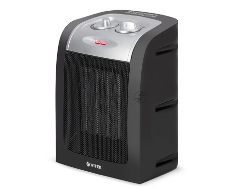 Тепловентилятор Vitek VT-2067 1800Вт черный/серебристый