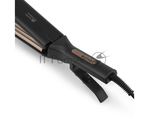 Щипцы Vitek VT-8407 45Вт черный макс.темп.:225С покрытие:турмалиновое