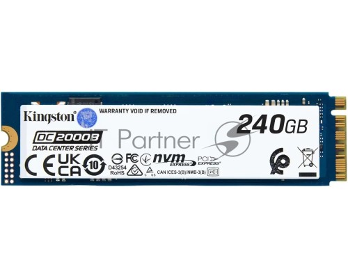 Накопитель SSD Kingston PCIe 4.0 x4 240GB SEDC2000BM8/240G DC2000B M.2 2280 0.4 DWPD