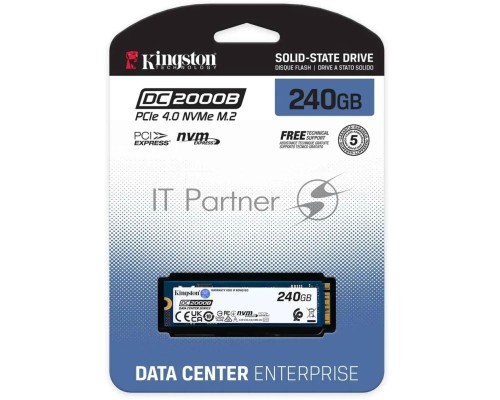 Накопитель SSD Kingston PCIe 4.0 x4 240GB SEDC2000BM8/240G DC2000B M.2 2280 0.4 DWPD