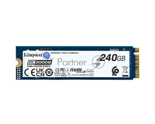Накопитель SSD Kingston PCIe 4.0 x4 240GB SEDC2000BM8/240G DC2000B M.2 2280 0.4 DWPD