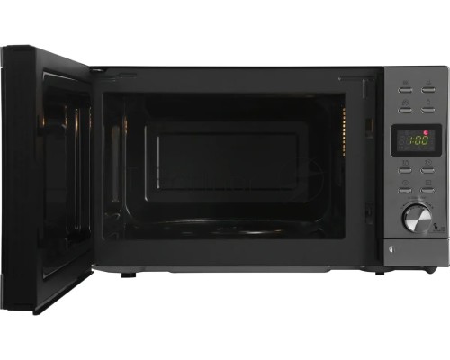 Микроволновая печь Hyundai HYM-D3043 серебристый, 20 л, 700 Вт, переключатели - кнопки/поворотный механизм