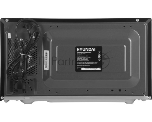 Микроволновая печь Hyundai HYM-D3043 серебристый, 20 л, 700 Вт, переключатели - кнопки/поворотный механизм