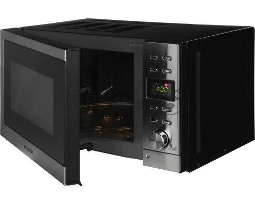 Микроволновая печь Hyundai HYM-D3043 серебристый, 20 л, 700 Вт, переключатели - кнопки/поворотный механизм