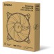 Вентилятор для корпуса Digma DFAN120PWM-2BK 120х120x25 черный 4-pin 37дБ Ret