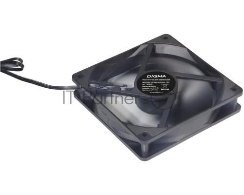 Вентилятор для корпуса Digma DFAN140PWM-1BK 140х140x25 черный 4-pin 28дБ Ret