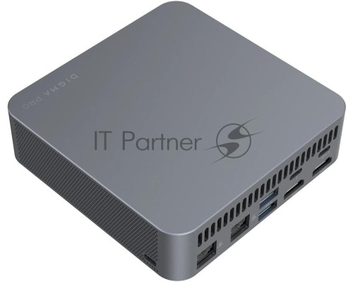Неттоп Digma Pro Minimax X1 i5 12450H (2) 8Gb SSD256Gb UHDG Windows 11 Professional GbitEth WiFi BT 100W серый (DPP5-8CXW03)