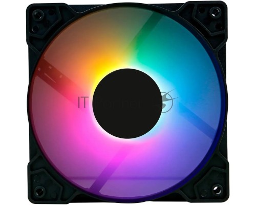 Вентилятор для корпуса Оклик OG-CF120RGB1-BK RGB 120х120x25 черный 3-pin 4-pin (Molex) 23дБ Ret