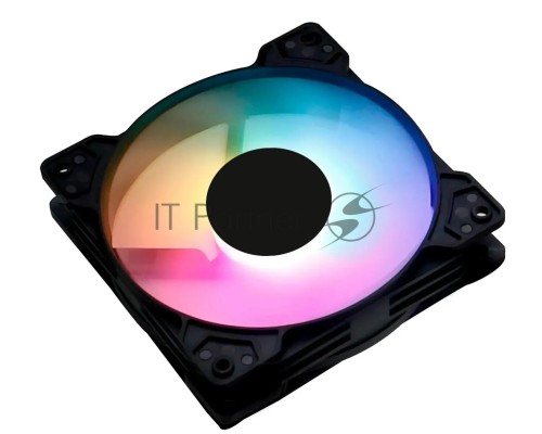 Вентилятор для корпуса Оклик OG-CF120RGB1-BK RGB 120х120x25 черный 3-pin 4-pin (Molex) 23дБ Ret