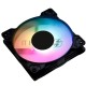 Вентилятор для корпуса Оклик OG-CF120RGB1-BK RGB 120х120x25 черный 3-pin 4-pin (Molex) 23дБ Ret